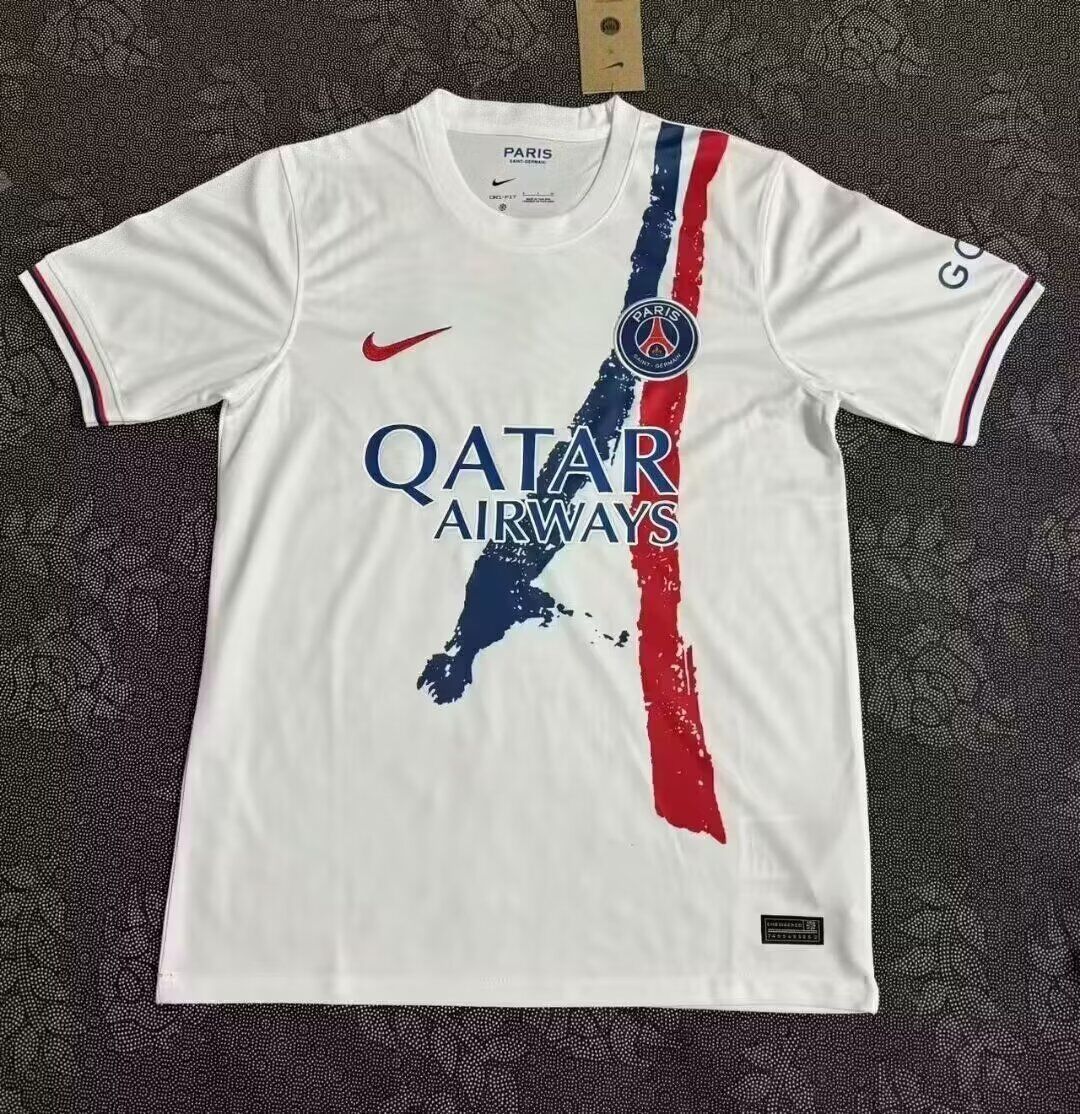 AAA Quality Paris St Germain 24/25 Away White Leaked Jersey